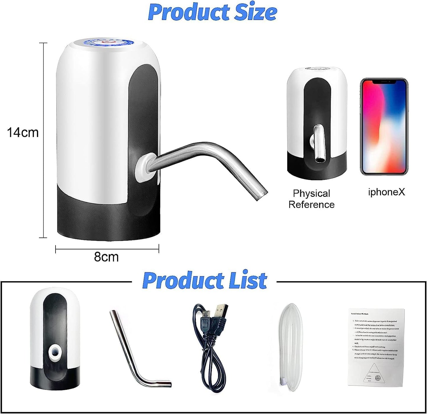 USB Charging Portable Electric Water Pump