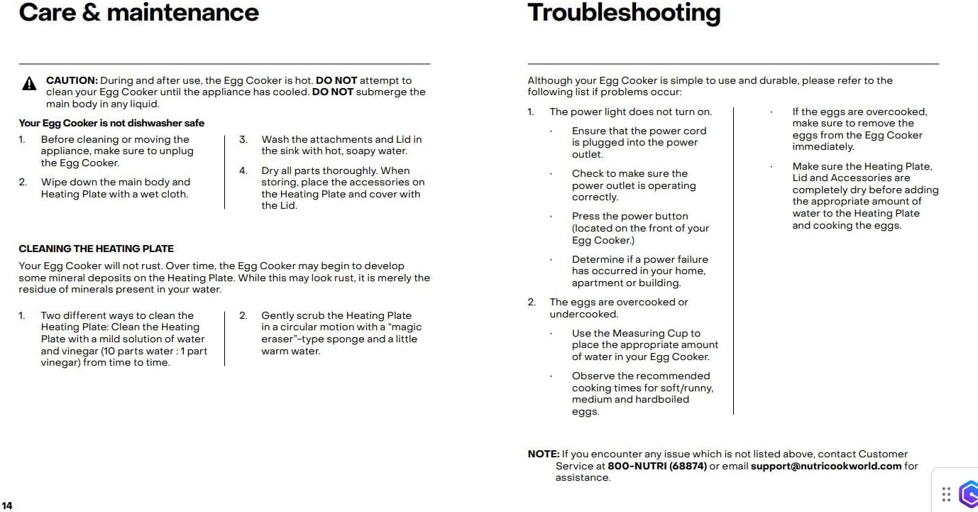 NutriCook Rapid Egg Cooker: 7 Egg Capacity Electric Egg Cooker for Boiled Eggs, Poached Eggs, Scrambled Eggs, or Omelettes with Auto Shut Off Feature - Silver