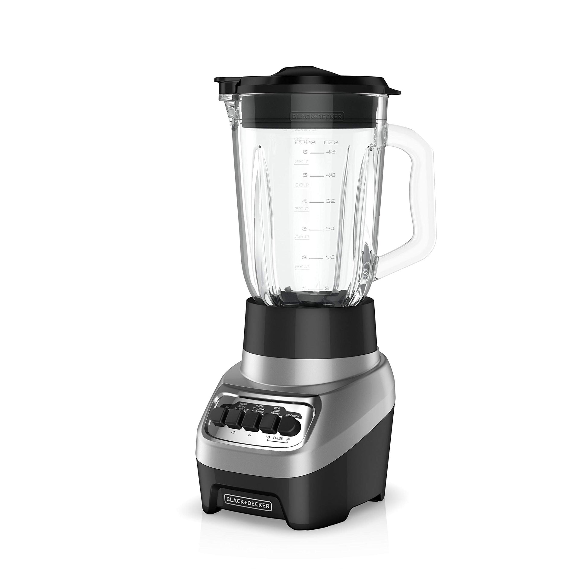 BLACK+DECKER Blender with Grinder Mills, 400W Power, 1.5L with 300ml 2 Grinding Mills, Stainless Steel Blades and Two Pulse Control for Fine and Grinding of Coffee Herbs, 2 years warranty, BX440-B5