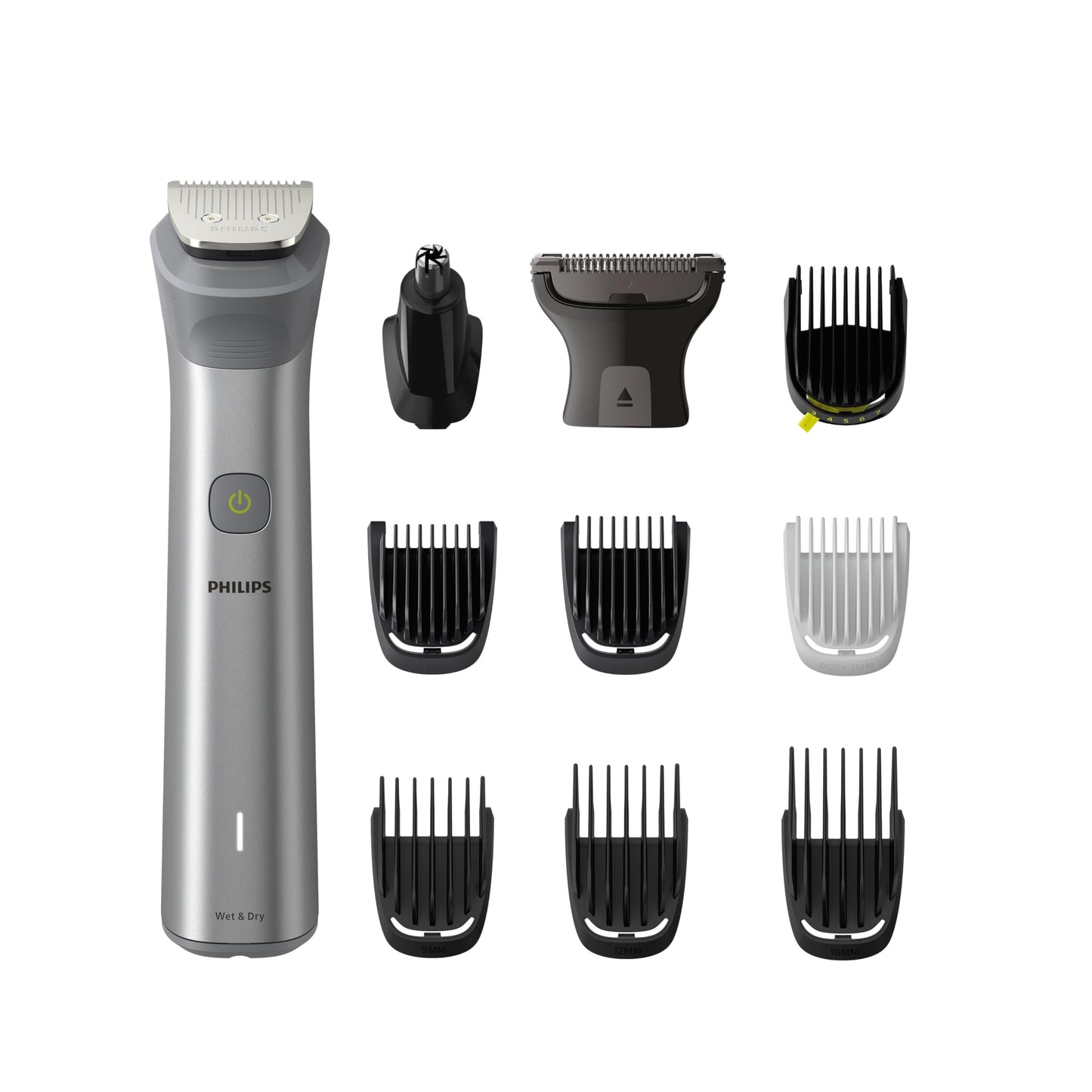 Philips Multigroom 3000 MG3720/33 | 7-in-1 All-in-One Trimmer for Face & Hair | Maintenance-Free Blades, Nose & Ear Trimmer | 60min Cordless Use, Includes Nose & Ear Trimmer, Hair & Beard Combs