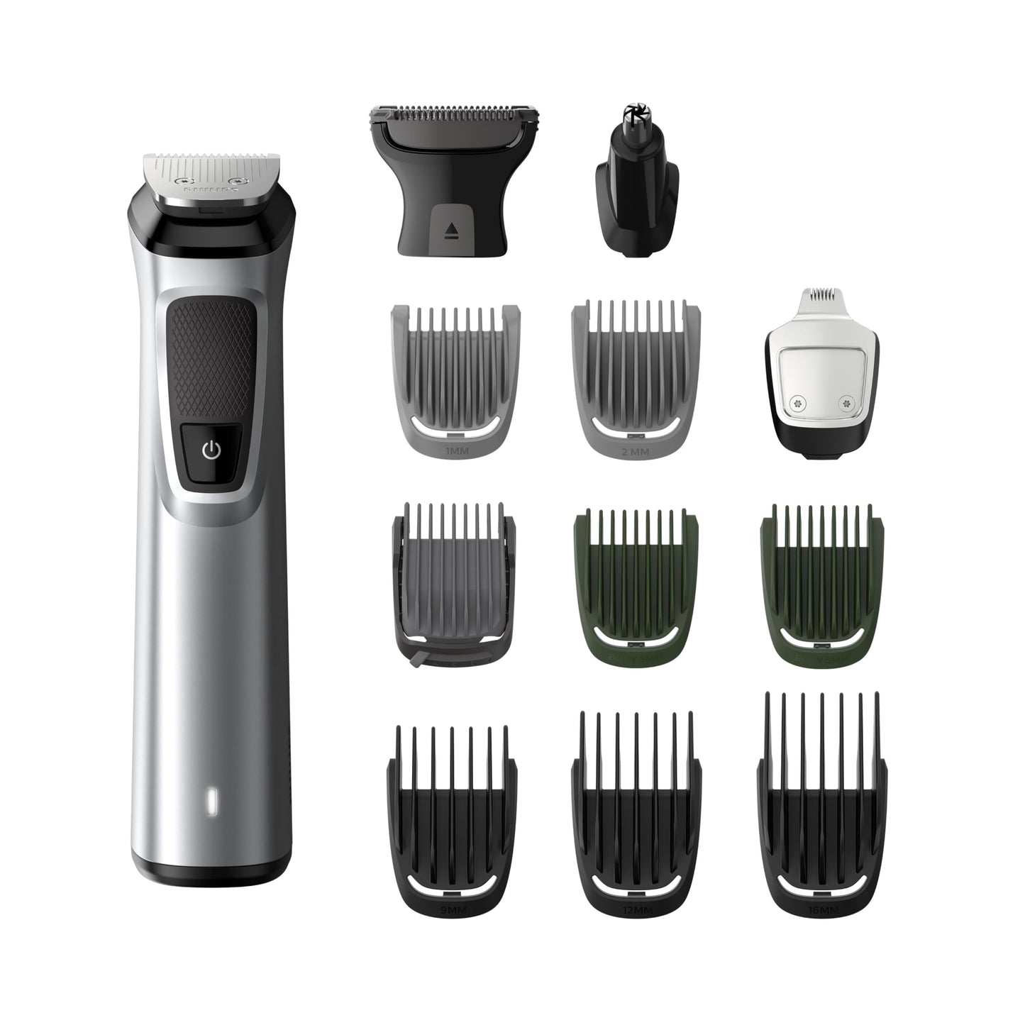 Philips Multigroom 3000 MG3720/33 | 7-in-1 All-in-One Trimmer for Face & Hair | Maintenance-Free Blades, Nose & Ear Trimmer | 60min Cordless Use, Includes Nose & Ear Trimmer, Hair & Beard Combs