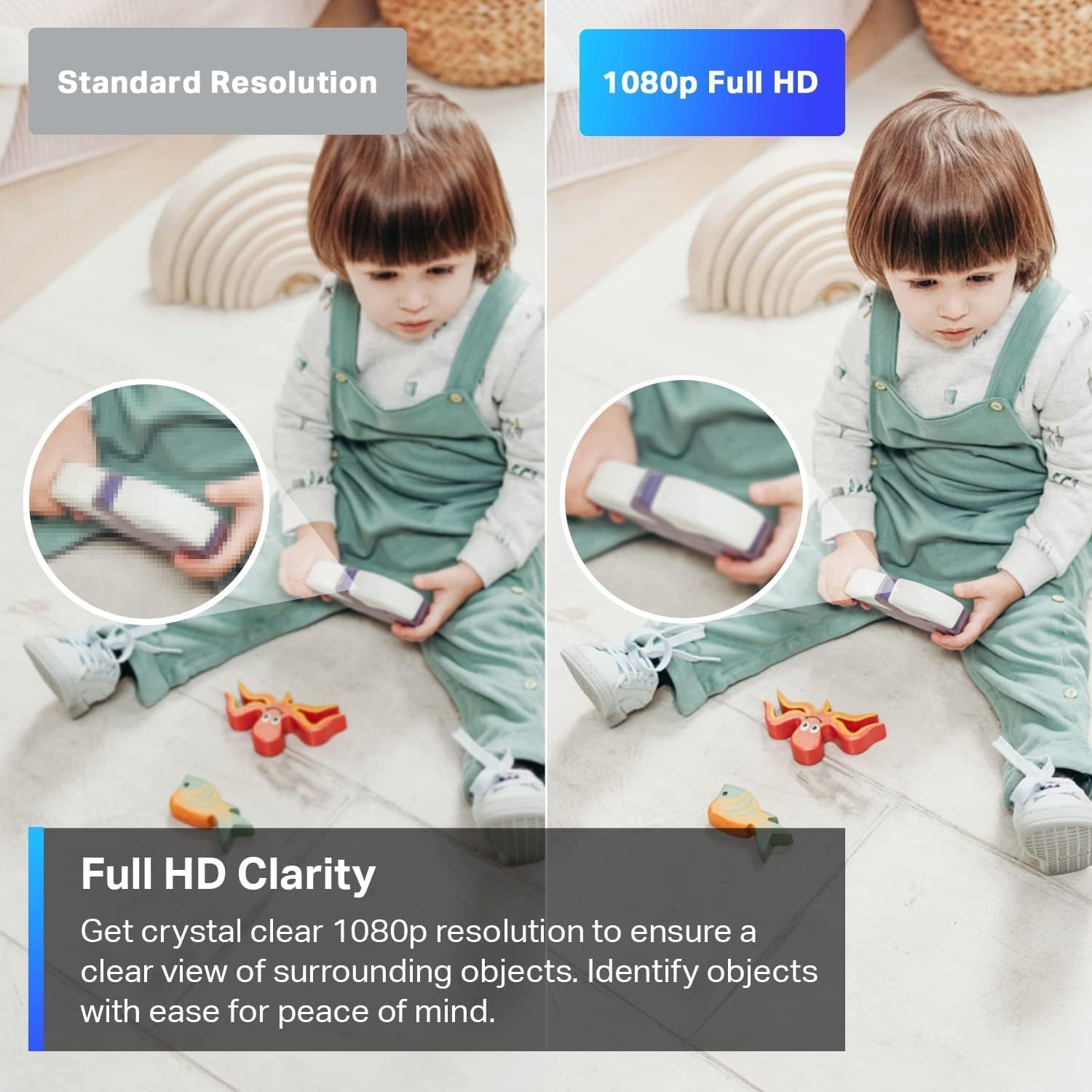 TP-Link Tapo Pan/Tilt 1080p Resolution, 360°Rotational View Security Camera|Motion Tracking |Motion & Baby Crying Detection| 2-Way Audio | Night Vision | Works with Alexa & Google Home (Tapo C200)