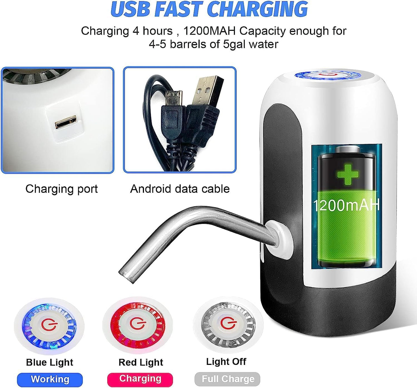 USB Charging Portable Electric Water Pump