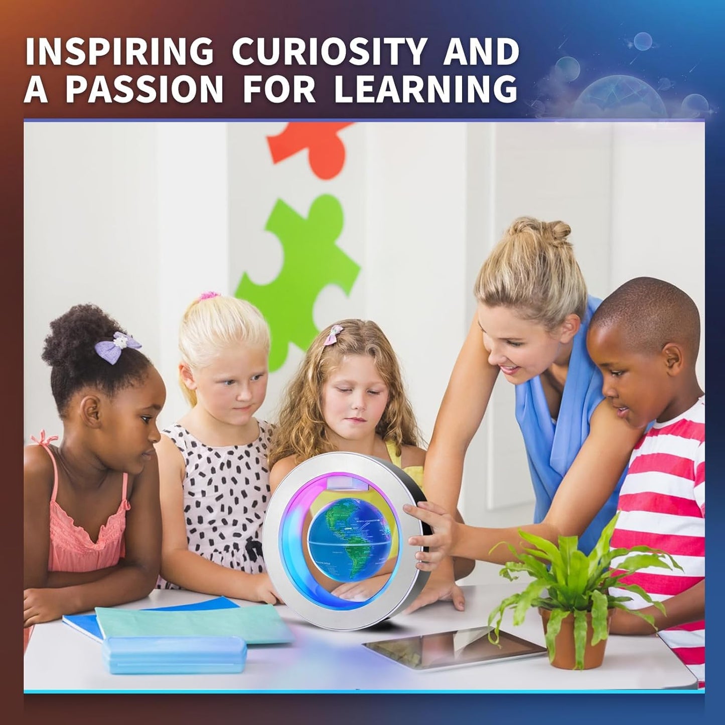 Floating Globe Magnetic Levitating Floating Globe Lamp