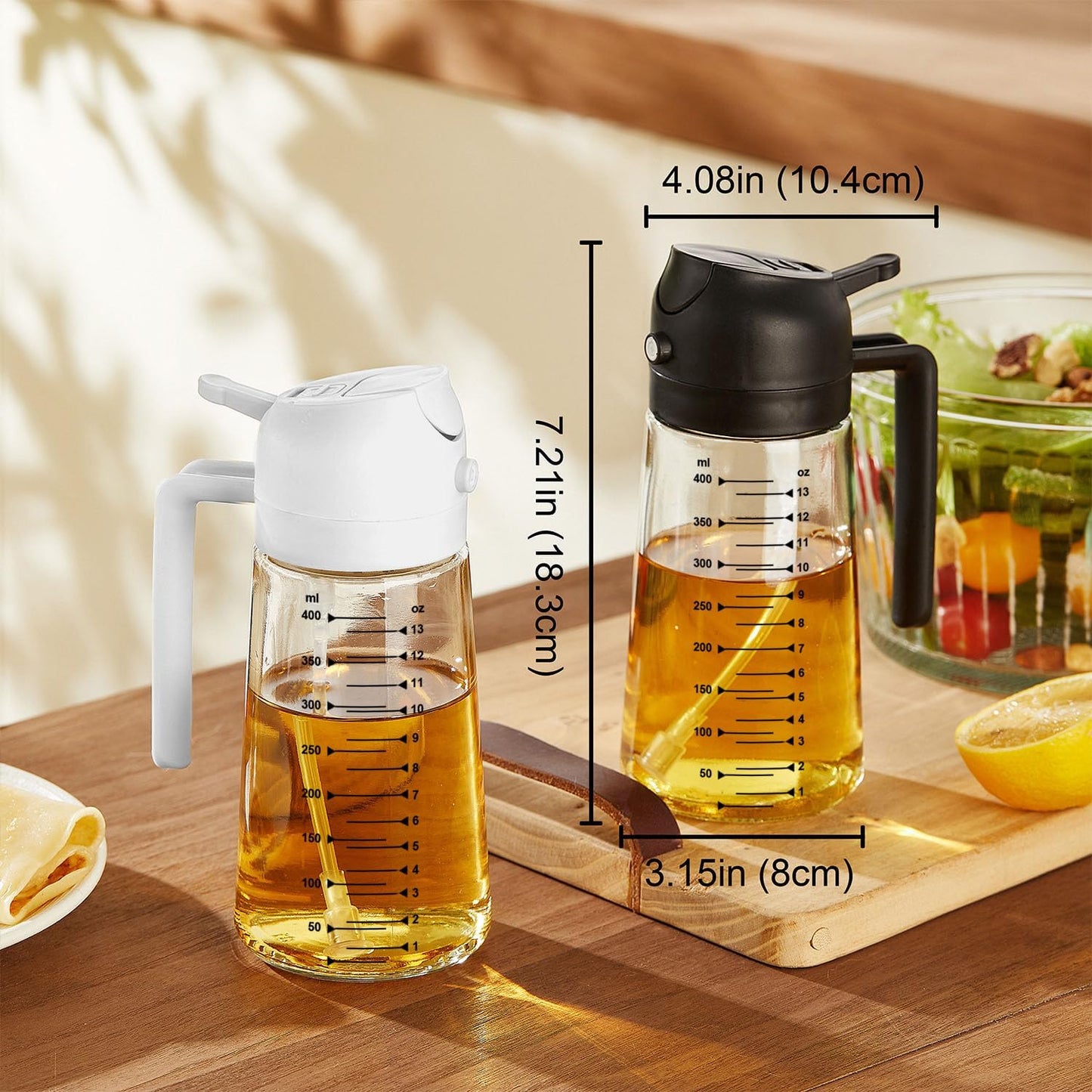 TrendPlain 470ml Olive Oil Spray Bottle for Kitchen Gadgets