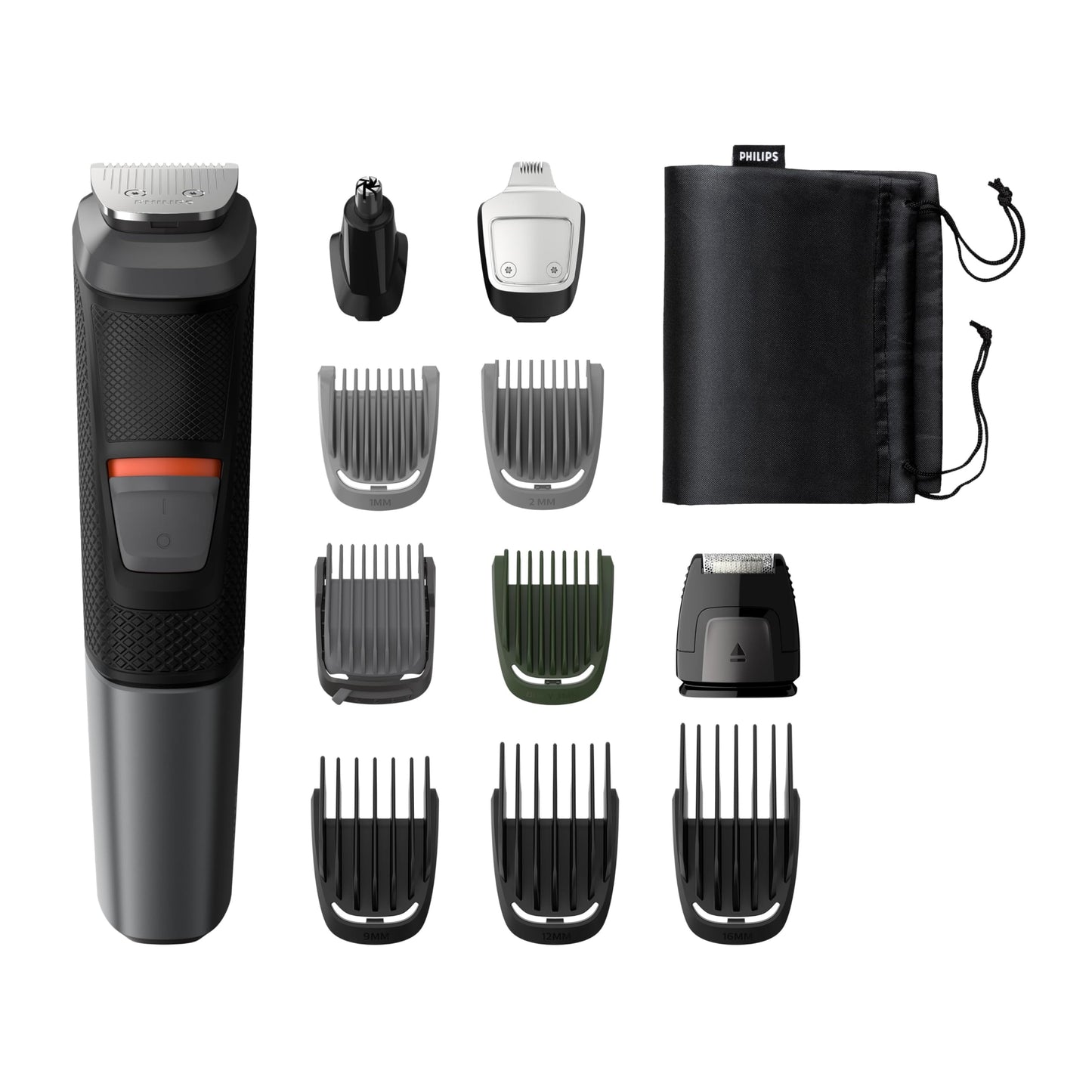 Philips Multigroom 3000 MG3720/33 | 7-in-1 All-in-One Trimmer for Face & Hair | Maintenance-Free Blades, Nose & Ear Trimmer | 60min Cordless Use, Includes Nose & Ear Trimmer, Hair & Beard Combs